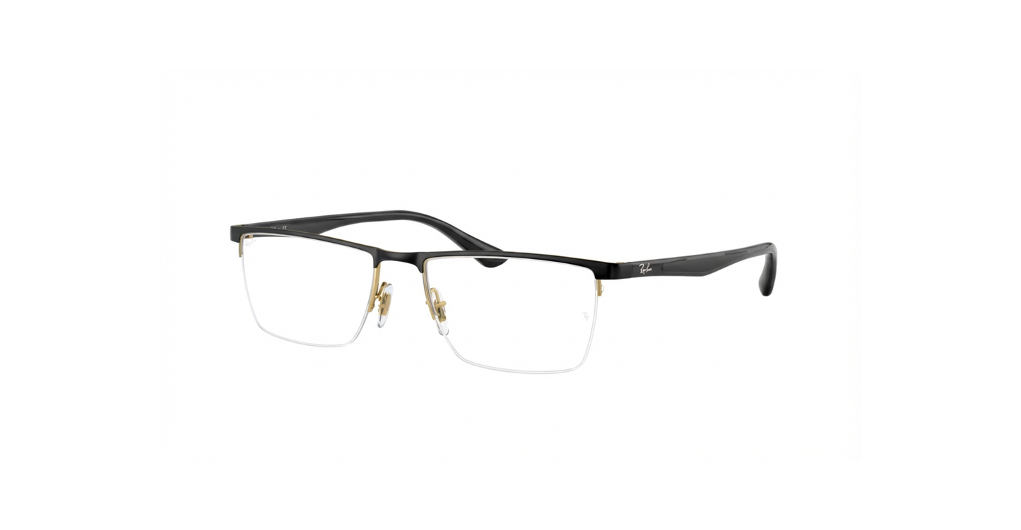 Ray-Ban Optical Frames – RB6443I 2890 (Black on Arista) – Metal Supra Design