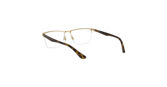 Ray-Ban Unisex Rimless Eyeglasses Brown