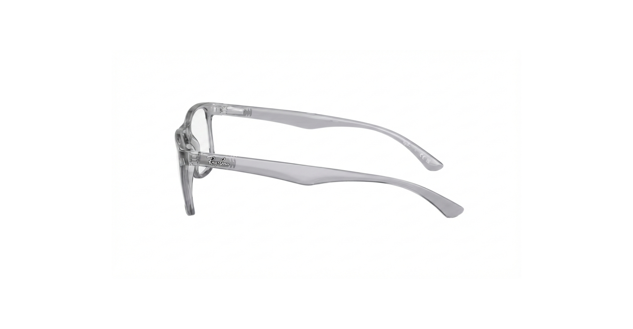 Ray-Ban Transparent Grey Square Eyeglasses