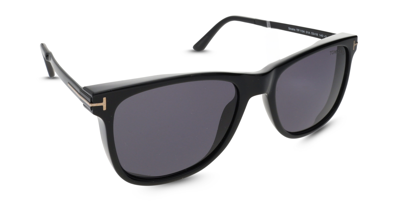Tom Ford TF 1104 01A Sunglasses –  Shiny Black Square Frame