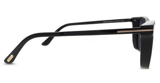 Tom Ford TF 1104 01A Sunglasses –  Shiny Black Square Frame