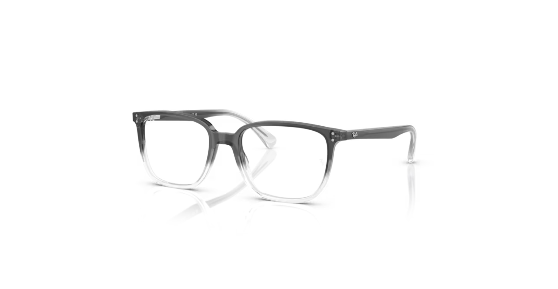 Ray-Ban – Gradient Grey to Transparent Square Frames