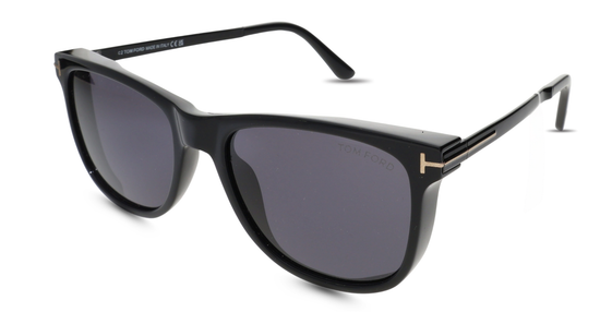 Tom Ford TF 1104 01A Sunglasses –  Shiny Black Square Frame