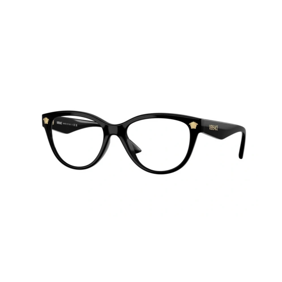 Versace MOD-3365U GB1 Eyeglasses | Shiny Black Cat-Eye Optical Frames