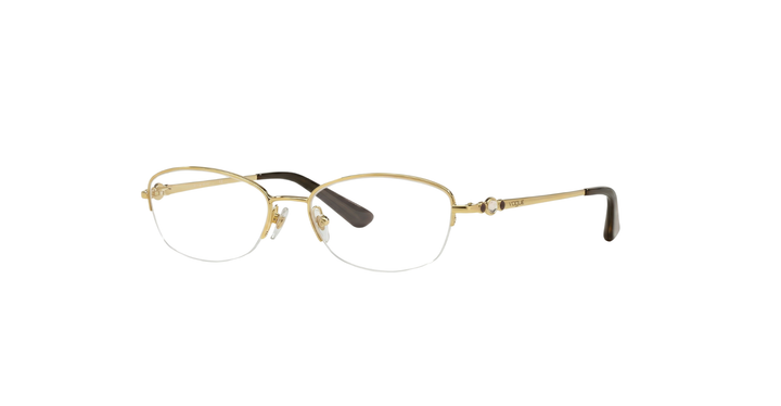 Vogue Eyewear Gold Half-Rim Frames