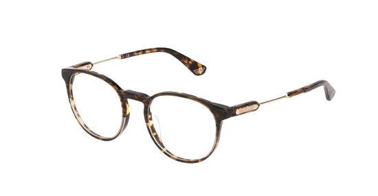 POLICE PRINCE-5 Round Optical Eyeglasses – Havana Frame 51