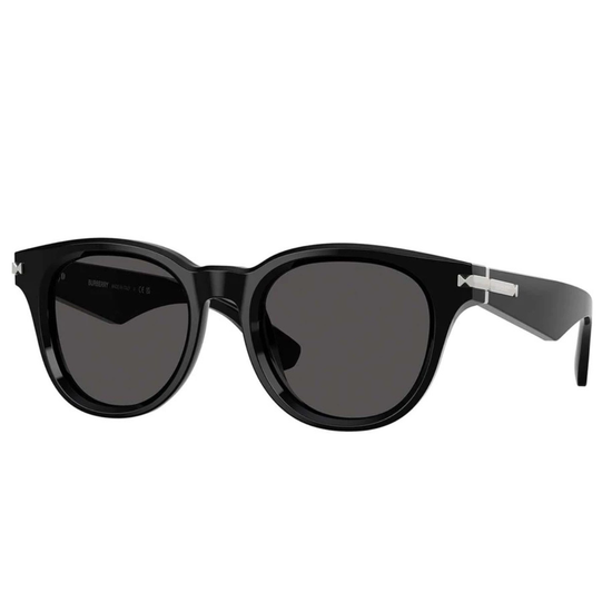 Burberry B-4439 3001/87 Sunglasses | Black Round Frames