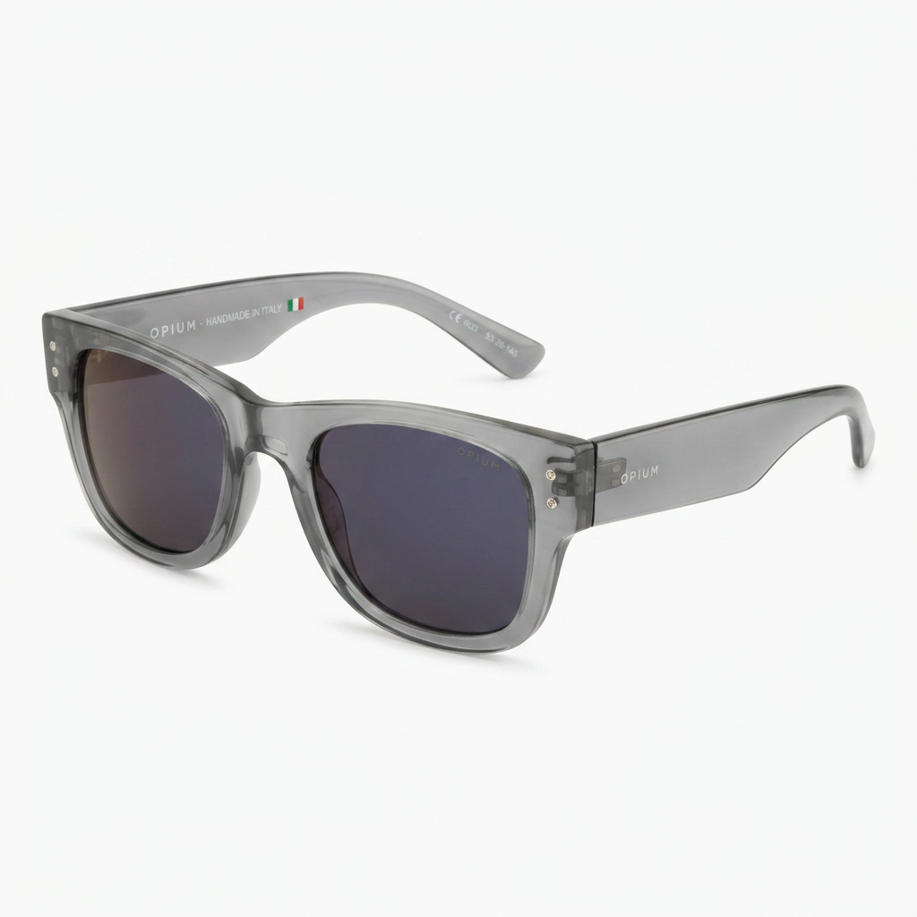 Opium OP-10299 C05 Square Gray Transparent Sunglasses