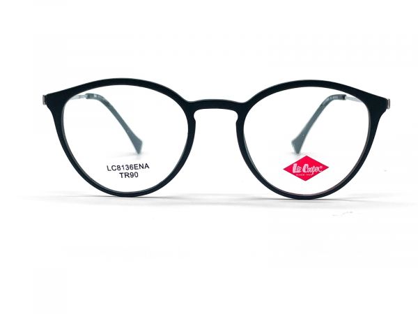 LEE COOPER LC-8136ENA BLACK ROUND UNISEX SPECTACLE FRAME