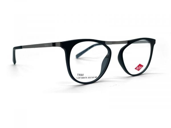 LEE COOPER LC-8188NTA BLACK AVIATOR UNISEX SPECTACLE FRAME