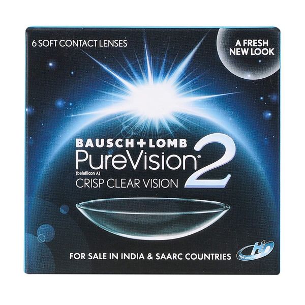 PURE VISION 2 Spherical for myopia and hypermetropia 6 lens pack monthly